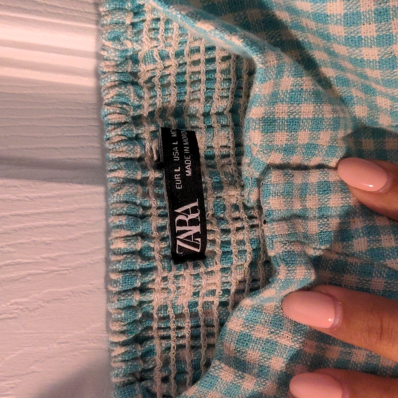 Zara Gingham Corset Inspired Top - Picture 4 of 7